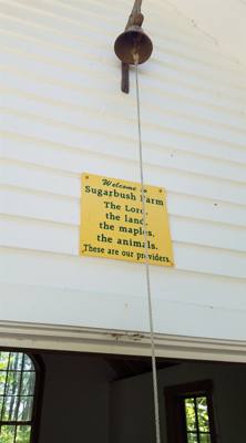 On the way to Mystic, CT Julie and I stopped at Sugarbush Farms.  You can't be in Vermont and not learn about maple syru