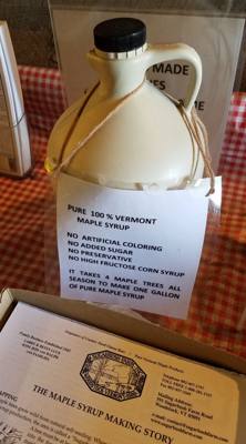 On the way to Mystic, CT Julie and I stopped at Sugarbush Farms.  You can't be in Vermont and not learn about maple syru