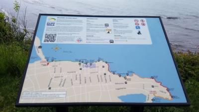 Julie and I took a foggy stroll along Cliff Walk in Newport, RI this morning. Beautiful cliffs on one side, historic man