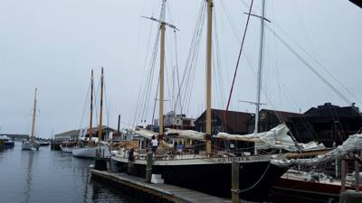 Julie and I got the opportunity to go on a sail on the Aquidneck out of Newport, RI.  Not much wind.  Fun time though an