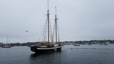 Julie and I got the opportunity to go on a sail on the Aquidneck out of Newport, RI.  Not much wind.  Fun time though an