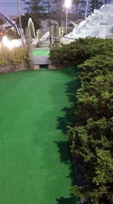 Next up on the mini-golf extravaganza was Putter's Paradise.  Bonus...their ice cream shop was open.  This course was no