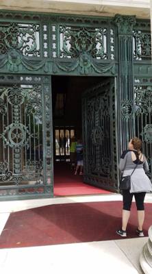 Next up on our mansion extravaganza in Newport was Marble House.  I'll let Julie tell you about it on http://www.getouta