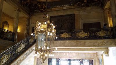 Next up on our mansion extravaganza in Newport was Marble House.  I'll let Julie tell you about it on http://www.getouta