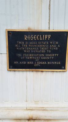 Rosecliff was the final of the three mansions we visited in Newport.  It was a little different than the others in that 