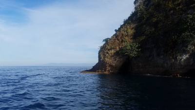 Majahuitas and Yelapa.  Neither of these places is available by road.  You have to take a boat.  Yelapa had a nice water