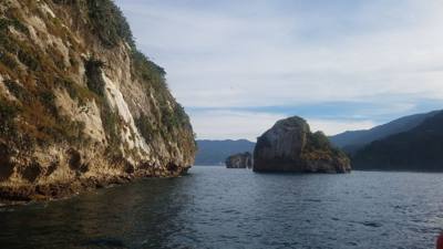 Majahuitas and Yelapa.  Neither of these places is available by road.  You have to take a boat.  Yelapa had a nice water