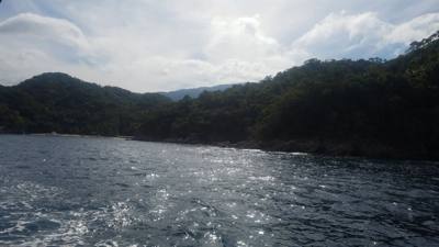Majahuitas and Yelapa.  Neither of these places is available by road.  You have to take a boat.  Yelapa had a nice water
