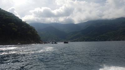 Majahuitas and Yelapa.  Neither of these places is available by road.  You have to take a boat.  Yelapa had a nice water