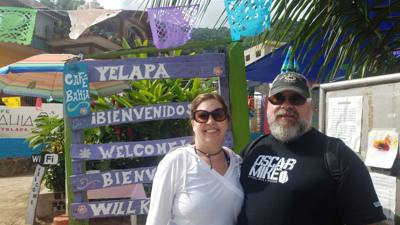 Majahuitas and Yelapa.  Neither of these places is available by road.  You have to take a boat.  Yelapa had a nice water