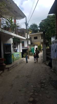 Majahuitas and Yelapa.  Neither of these places is available by road.  You have to take a boat.  Yelapa had a nice water