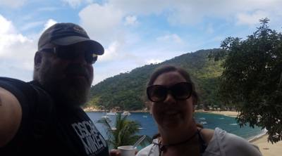 Majahuitas and Yelapa.  Neither of these places is available by road.  You have to take a boat.  Yelapa had a nice water