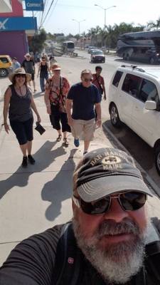 Today's trip (Part 1) was to Bucerias, Nayarit.  We met Linda and Marlin in downtown Puerto Vallarta and took the bus th