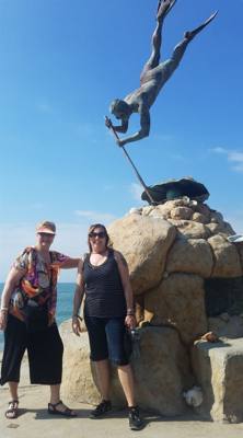 Today's trip (Part 1) was to Bucerias, Nayarit.  We met Linda and Marlin in downtown Puerto Vallarta and took the bus th