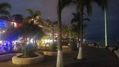 Today's trip (Part 2) was back to Malecon...but at night.  This place comes alive at night and as Marlin put it...probab