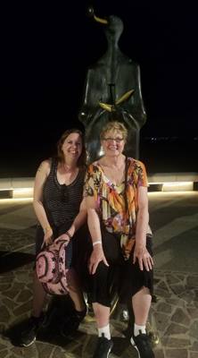 Today's trip (Part 2) was back to Malecon...but at night.  This place comes alive at night and as Marlin put it...probab