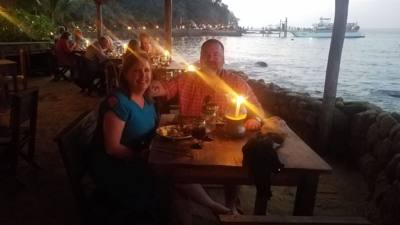Our last evening in Puerto Vallarta.  We went to a really neat show at Las Caletas.  Showed up to torches and candles ev
