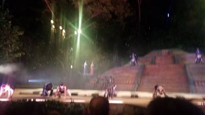Our last evening in Puerto Vallarta.  We went to a really neat show at Las Caletas.  Showed up to torches and candles ev