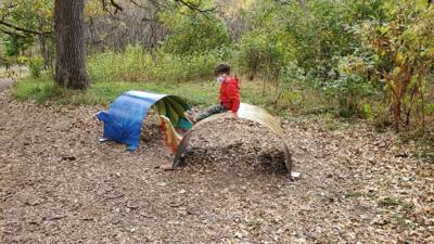 The last half of Saturday's Nebraska City adventure was the Arbor Day Farm Treetop Adventure.  Yes, my daughter wigs out