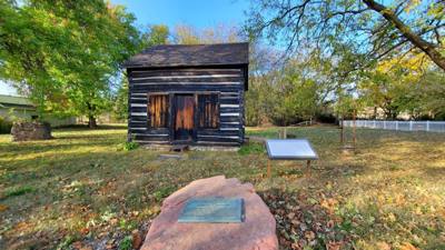 We took a quick stop at Mayhew Cabin (a.k.a John Brown's Cave).  This was part of the underground railroad.  Neat, but d