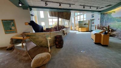 On the way out from Nebraska City we stopped by the Lewis and Clark center.  Interesting...and walked off that breakfast