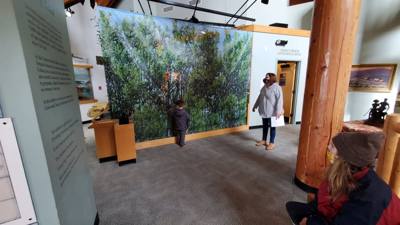 On the way out from Nebraska City we stopped by the Lewis and Clark center.  Interesting...and walked off that breakfast