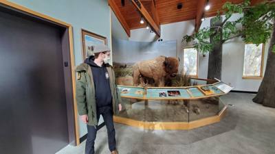 On the way out from Nebraska City we stopped by the Lewis and Clark center.  Interesting...and walked off that breakfast