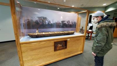 On the way out from Nebraska City we stopped by the Lewis and Clark center.  Interesting...and walked off that breakfast