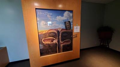 On the way out from Nebraska City we stopped by the Lewis and Clark center.  Interesting...and walked off that breakfast