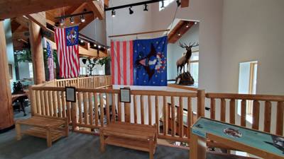On the way out from Nebraska City we stopped by the Lewis and Clark center.  Interesting...and walked off that breakfast