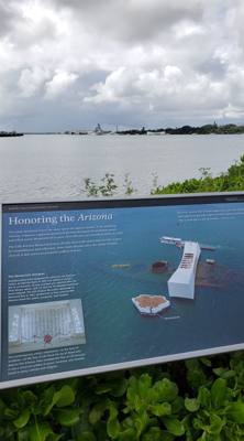 Visited Pearl Harbor.  A lot to think about.  So many lives lost.  Got to go out and see the USS Arizona.  A great memor