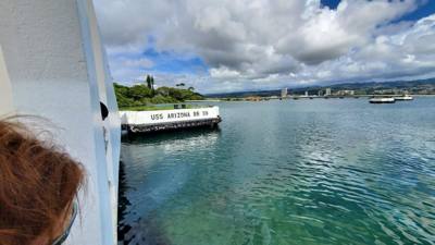 Visited Pearl Harbor.  A lot to think about.  So many lives lost.  Got to go out and see the USS Arizona.  A great memor