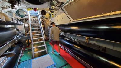Really neat!  Got to go on the USS Bowfin at the Pacific Fleet Submarine Museum at Pearl Harbor.  REALLY well put togeth