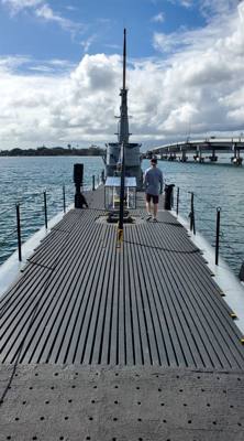 Really neat!  Got to go on the USS Bowfin at the Pacific Fleet Submarine Museum at Pearl Harbor.  REALLY well put togeth