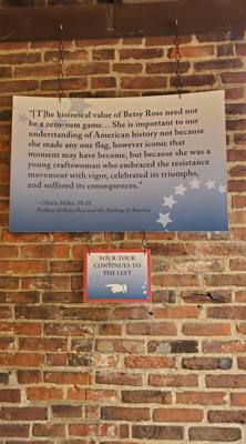 Betsy Ross House…the house that wasn’t really hers!  

She rented space there for many years after her husband passed aw