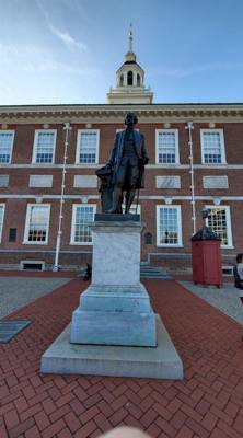 After spending a short time at the Liberty Bell Center, we set out for Independence Hall.  

Historically one of the mos