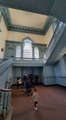 After spending a short time at the Liberty Bell Center, we set out for Independence Hall.  

Historically one of the mos