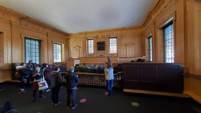 After spending a short time at the Liberty Bell Center, we set out for Independence Hall.  

Historically one of the mos