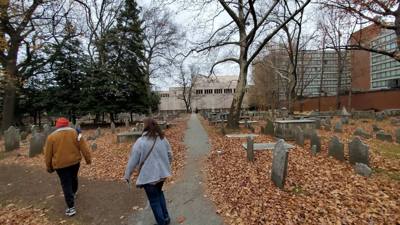 The last stop on the first day of touring Philadelphia, we visited Christ Church and its burial grounds that were establ